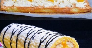 Titel: Mandarinen-Biskuitrolle - Fruchtige Leichtigkeit auf dem Teller!