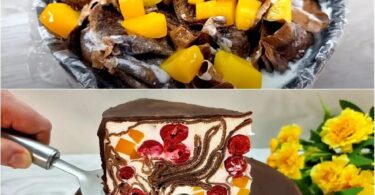 Verführerische Schichttorte: Sahne, Früchte und Schokolade in Perfekter Harmonie!