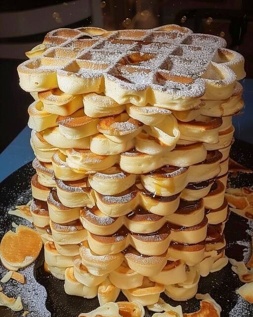 Leichte Belgische Vanille-Joghurt-Waffeln in nur 2 Minuten – Schnell, Einfach und Köstlich!