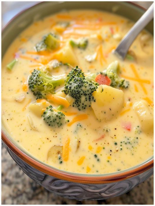 Brokkoli-Kartoffel-Suppe mit Käse – einfach himmlisch!