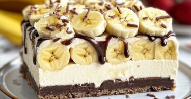 Bananensplit Torte ohne Backen – Süßer Genuss in nur wenigen Minuten!
