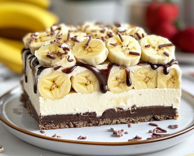 Bananensplit Torte ohne Backen – Süßer Genuss in nur wenigen Minuten!