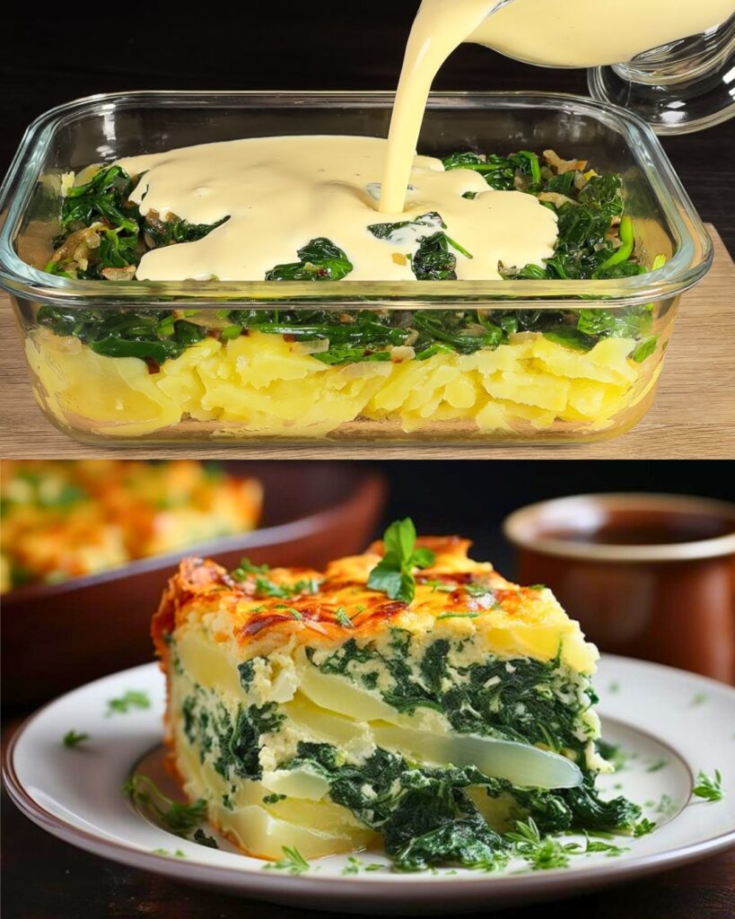 Leichte und herzhafte Kartoffeln mit Spinat und Eiern: Ein leckeres Rezept für ein Abendessen