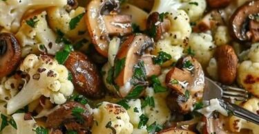 Blumenkohl Champignons Pfanne mit Knoblauch – Einfach, lecker und vollgepackt mit Geschmack!