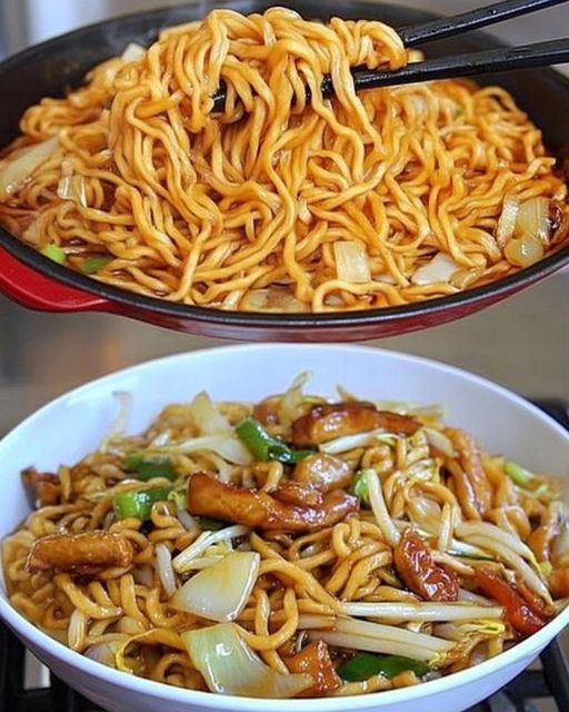 Chinesische Nudeln mit Hähnchen: Einfach, schnell und unwiderstehlich lecker!