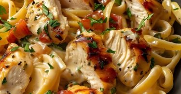 Tagliatelle mit 150 g Hähnchenbrustfilets sowas von lecker