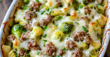 Rosenkohl-Hackfleisch-Auflauf – soo einfach & würzig