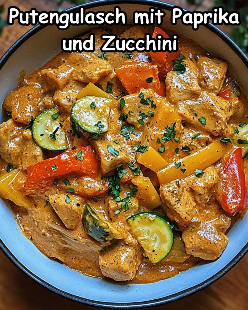 Schnell & Lecker: Puten-Gulasch mit Paprika und Zucchini