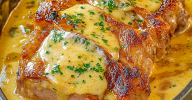 Kasseler in Honig-Senf-Sahne