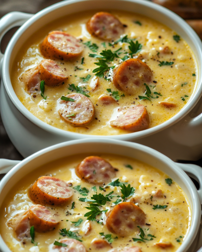 Cremige Kartoffelsuppe mit Lauch und Gemüse