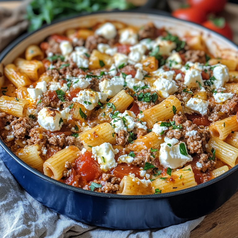 Griechischer Hack-Nudel-Auflauf mit Feta – Ein Geschmackserlebnis für alle Sinne