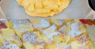 Apfelkuchen mit Vanillepudding – Schnell & Saftig in 10 Minuten