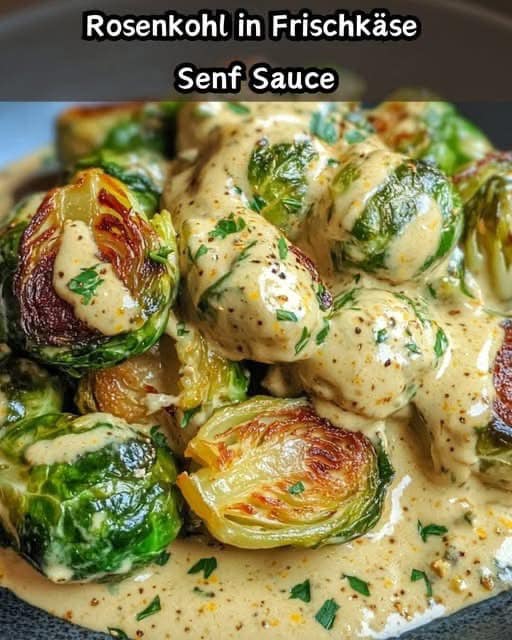 Wooow hammermeßig lecker, Rosenkohl in Frischkäse Senfsauce