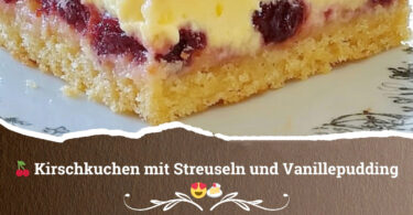 Kirsch-Pudding-Kuchen mit Streuseln: Ein Rezept wie von Oma