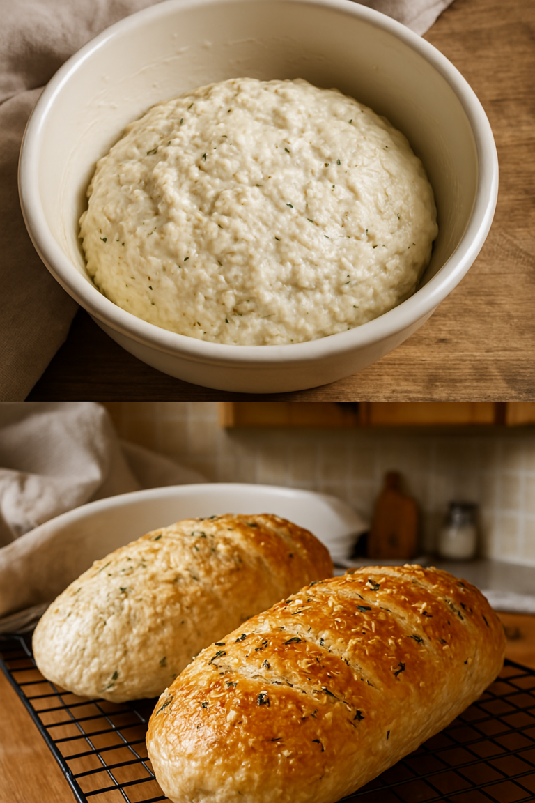 Knoblauchbrot ohne Kneten