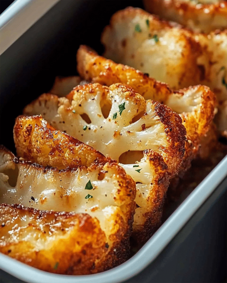 Gebackener Blumenkohl aus dem Ofen mit Paprika und Parmesan