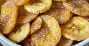 Zimt Zucker Luftfritteuse Bananenchips
