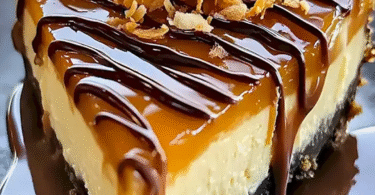 🍰 Cremiger Samoa Käsekuchen – mit Karamell, Schokolade & Kokos wie vom Konditor!