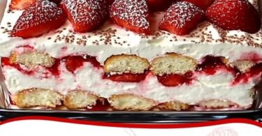 🍓 Blitz-Erdbeer-Tiramisu – Fruchtig, cremig & in 10 Minuten fertig!