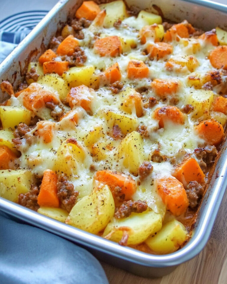 Kohlrabi-Hackfleisch-Auflauf mit Tomaten und Käse