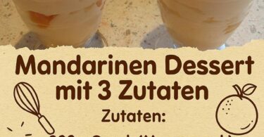 Oma’s Mandarinen-Dessert mit nur 3 Zutaten
