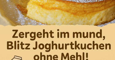 Zergeht im Mund – Blitz-Joghurtkuchen ohne Mehl