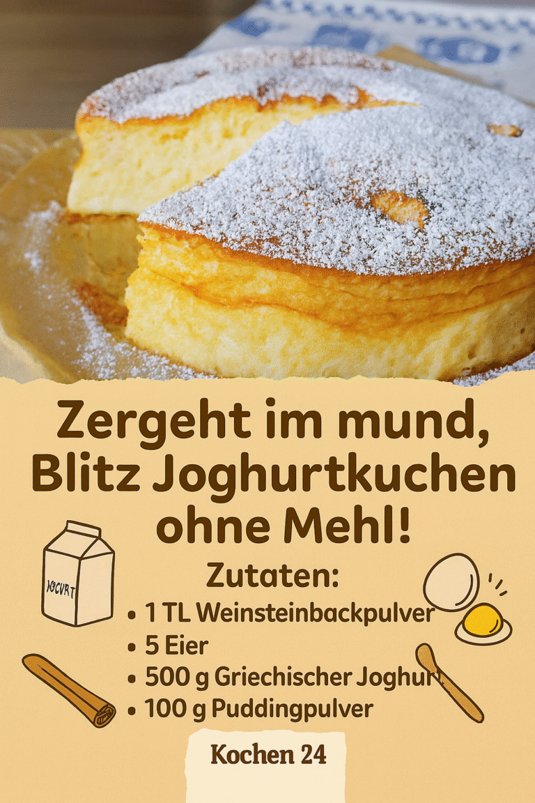 Zergeht im Mund – Blitz-Joghurtkuchen ohne Mehl