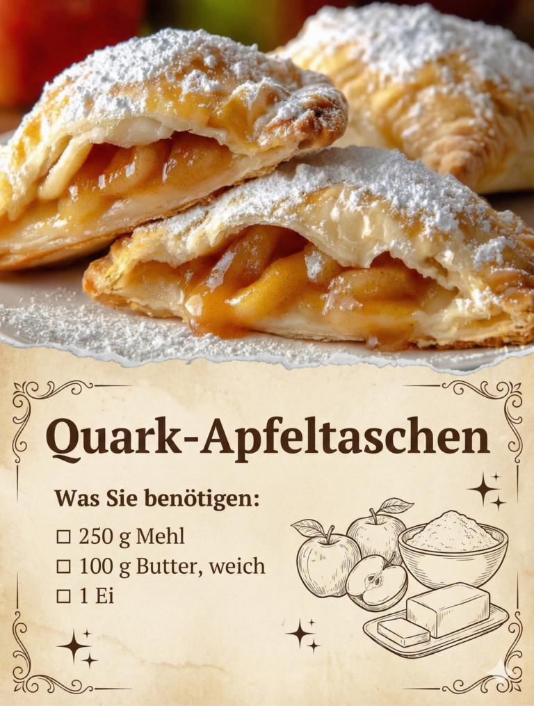🥐 Quark-Apfeltaschen
