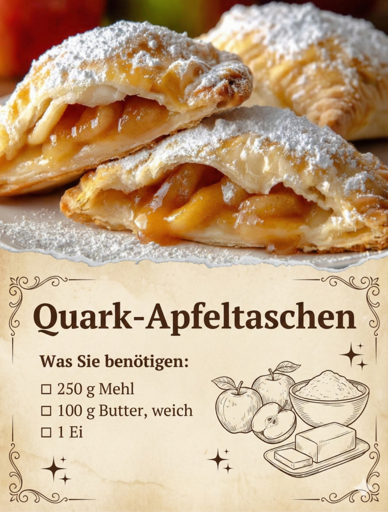 🥐 Quark-Apfeltaschen