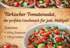 🥗 Türkischer Gurken-Tomaten-Salat mit Zwiebeln & Peperoni