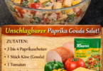 🥗 Paprika-Gouda-Salat mit Fleischwurst – cremig, frisch & in nur 15 Minuten fertig!