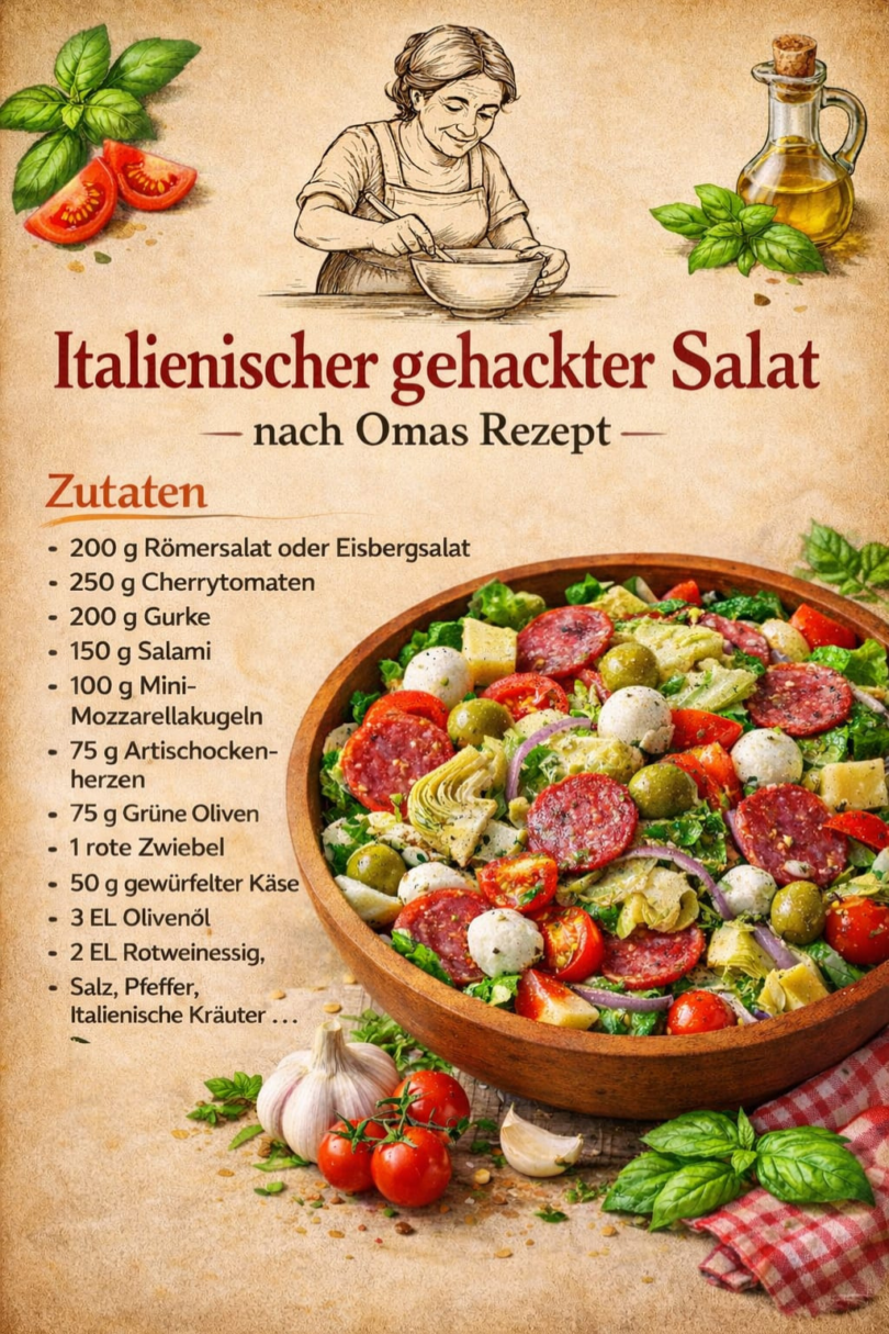 🥗🇮🇹 Italienischer gehackter Salat
