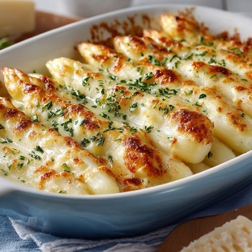 Parmesan-Spargel aus dem Ofen – cremig, würzig & einfach himmlisch 😍🥦🧀