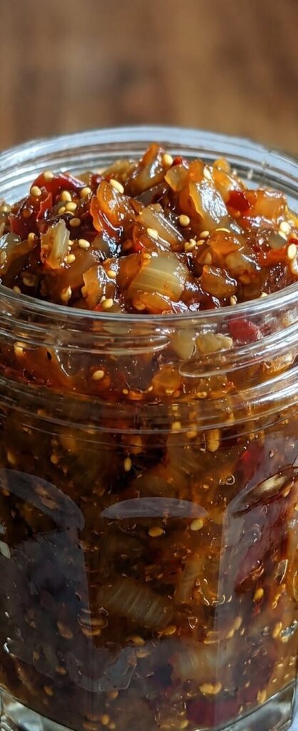 Paprika-Zwiebel-Chutney zum Grillen